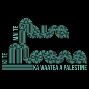 Mai te Awa ki te Moana. Ka waatea a Palestine. Design