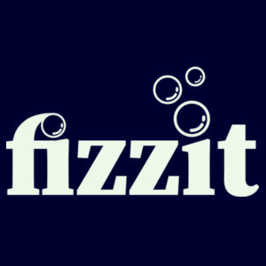 Fizzit - Mens Poly Tee Navy and Soft Gree Design