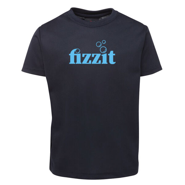 Fizzit - Mens Poly Tee Navy and Sky Blue Thumbnail