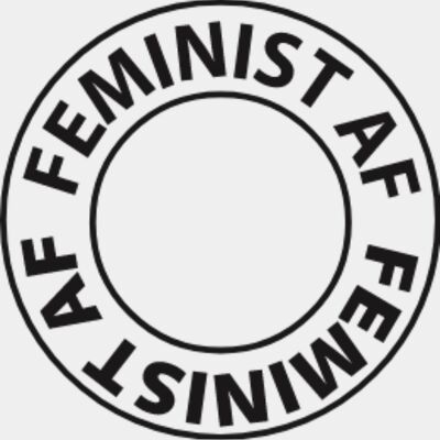 Feminist AF Circle Blk Thumbnail